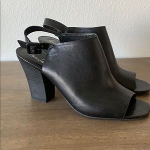 Sling back mules / heels